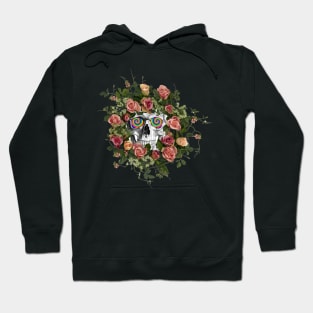 Psychedelic Tripped Out Skull of Death Wreath Hoodie